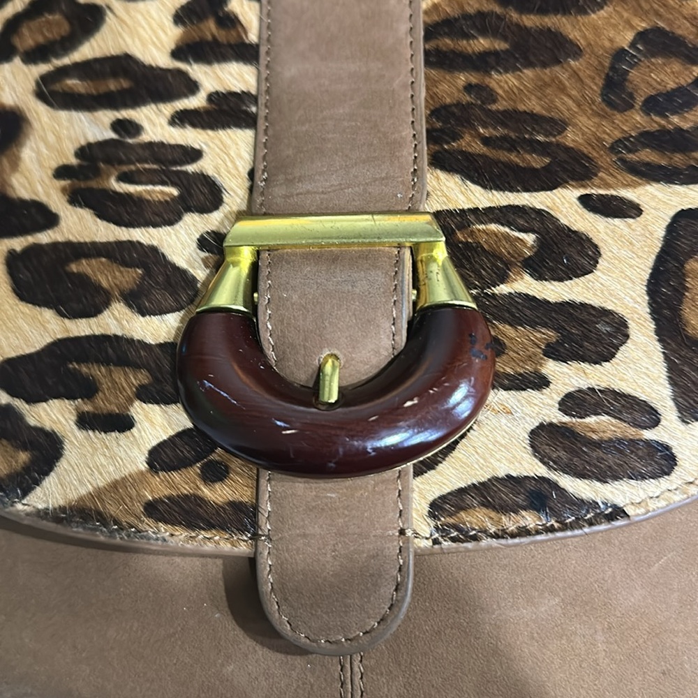 Sharif Leopard Print Crossbody Bag - Picture 3 of 10